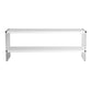 Rectangle Shape Contemporary Console Table Black/White Console Sofa Table 47"L x 12"W x 18"H White Clearhalo 'Console Tables' 'console_tables' 'Entry & Mudroom Furniture' 'furn' 'furn_console_tables' 'Furniture' 7638619