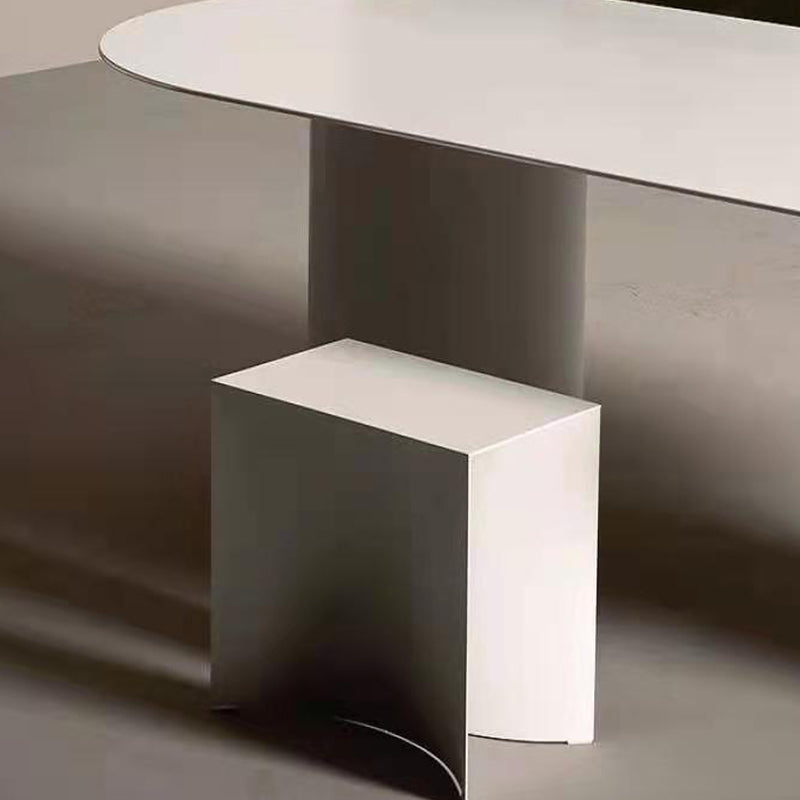 ソリッドウッドオーバルオフィスデスク会議室のための現代的なライティングデスク