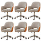 Armless Desk Chair Contemporary Office Chair with Wheels for Office