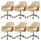 Modernism Desk Chair Armless Office Chair with Wheels for Office Beige 6 Piece Set Clearhalo 'furn' 'furn_office_chair' 'Furniture' 'Office Chairs' 'Office Furniture' 'office_chair' 7638911