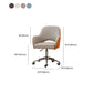 Modernism Desk Chair Armless Office Chair with Wheels for Office Clearhalo 'furn' 'furn_office_chair' 'Furniture' 'Office Chairs' 'Office Furniture' 'office_chair' 7638931
