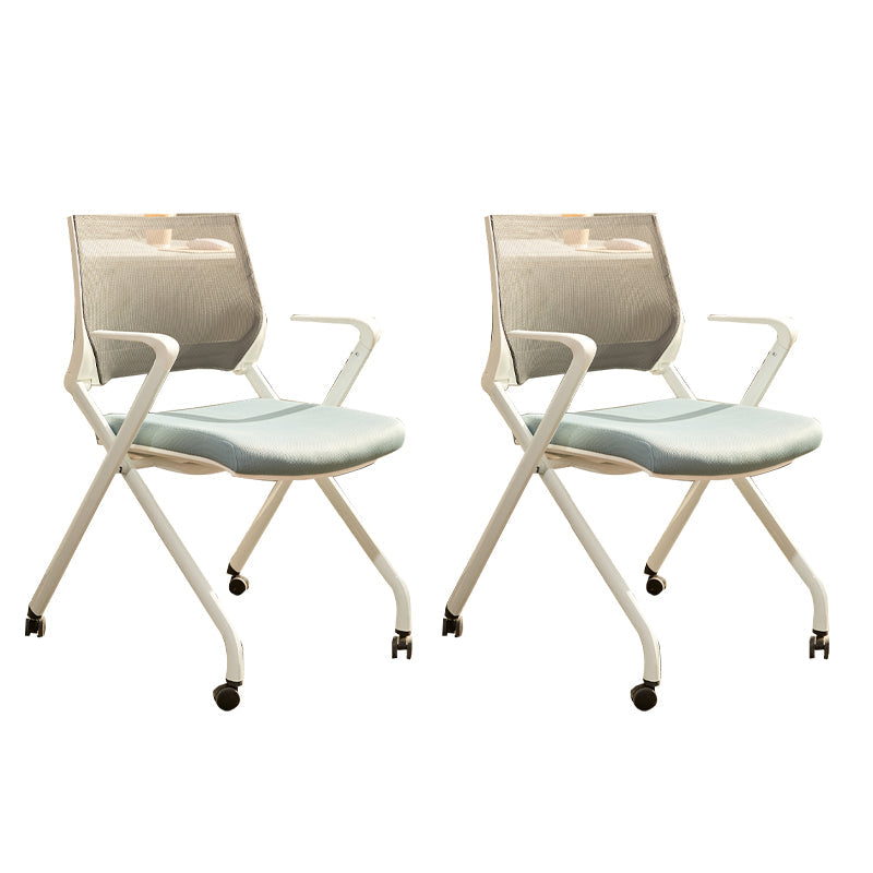 Sedia da ufficio ad armi fissa sedia da scrivania moderna con ruote per ufficio