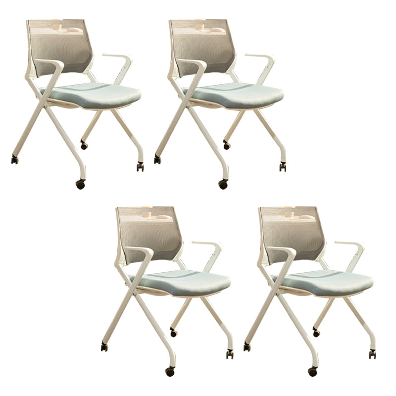 オフィス用の車輪付きのアームズオフィスチェアモダンデスクチェア