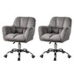 Modern Armless Office Chair Low-Back Desk Chair with Wheels for Home