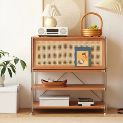 Solid Wood Bookshelf Modern Closed Back Bookcase with Shelves