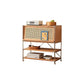 Solid Wood Bookshelf Modern Closed Back Bookcase with Shelves