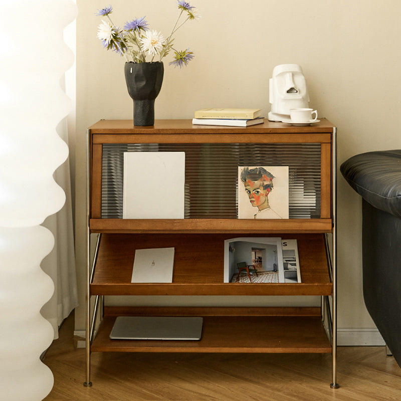 Closed Back Bookcase Modern Style Solid Wood Bookshelf with Shelves Clearhalo 'Bookcases' 'furn' 'furn_bookcases' 'Furniture' 'Office Furniture' 7639206