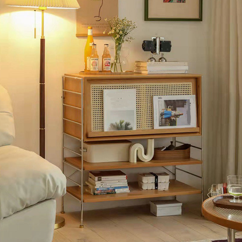 Closed Back Bookcase Modern Style Solid Wood Bookshelf with Shelves Clearhalo 'Bookcases' 'furn' 'furn_bookcases' 'Furniture' 'Office Furniture' 7639209