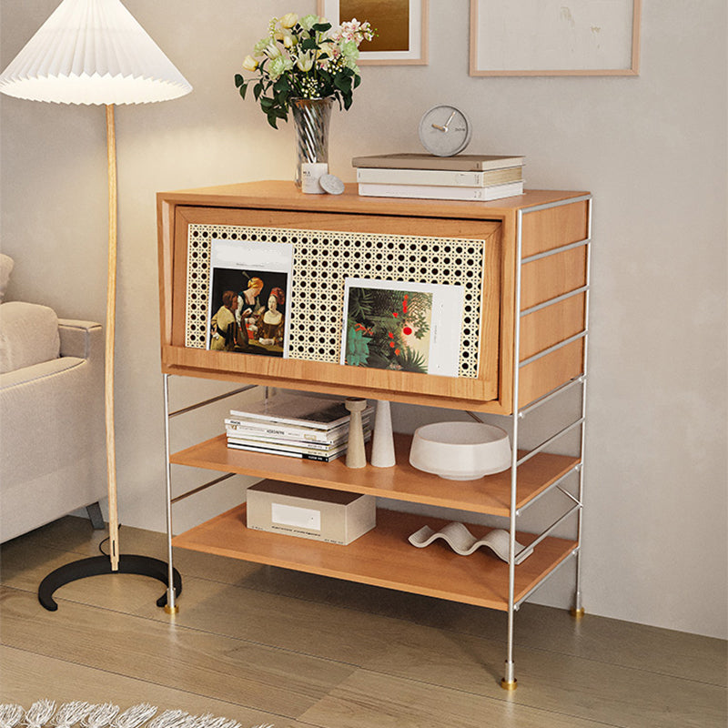 Closed Back Bookcase Modern Style Solid Wood Bookshelf with Shelves Clearhalo 'Bookcases' 'furn' 'furn_bookcases' 'Furniture' 'Office Furniture' 7639211