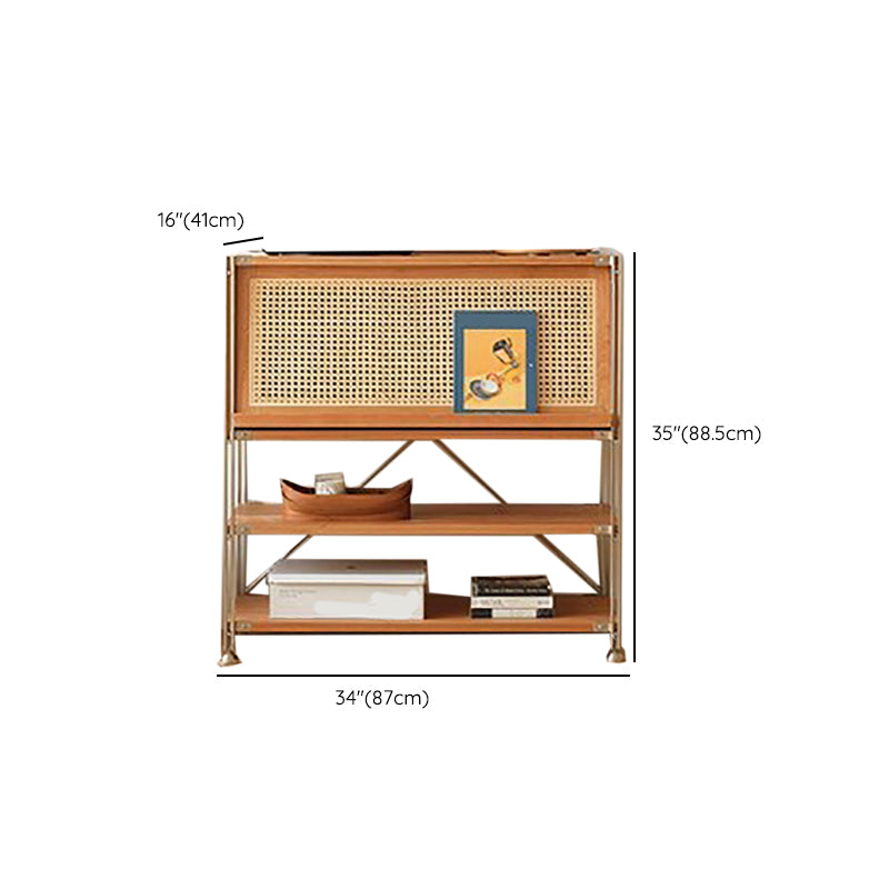 Closed Back Bookcase Modern Style Solid Wood Bookshelf with Shelves Clearhalo 'Bookcases' 'furn' 'furn_bookcases' 'Furniture' 'Office Furniture' 7639222