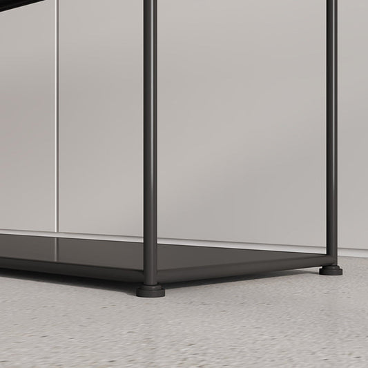 Eigentijdse open achterkant horizontale boekenplank metalen boekenkast voor kantoor