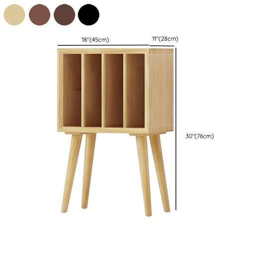 Modern gesloten achterste boekenplank Solid Wood Bookcast met planken