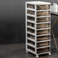 Vertical Transparent File Cabinet Modern Plastic Drawers File Cabinet