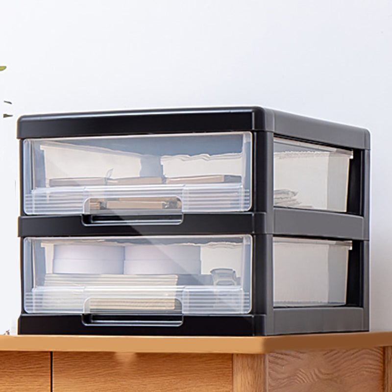 Modern Plastic Filing Cabinet Drawers Storage Filing Cabinet for Office Black 2 Clearhalo 'Filing Cabinets' 'filling_cabinets' 'furn' 'furn_filling_cabinets' 'Furniture' 'Office Furniture' 7639458