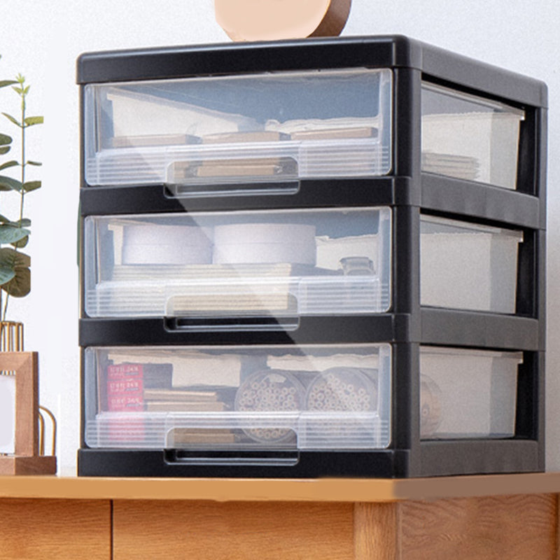 Modern Plastic Filing Cabinet Drawers Storage Filing Cabinet for Office Black 3 Clearhalo 'Filing Cabinets' 'filling_cabinets' 'furn' 'furn_filling_cabinets' 'Furniture' 'Office Furniture' 7639461