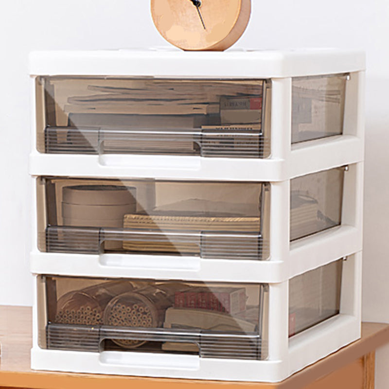 Modern Plastic Filing Cabinet Drawers Storage Filing Cabinet for Office White 3 Clearhalo 'Filing Cabinets' 'filling_cabinets' 'furn' 'furn_filling_cabinets' 'Furniture' 'Office Furniture' 7639464