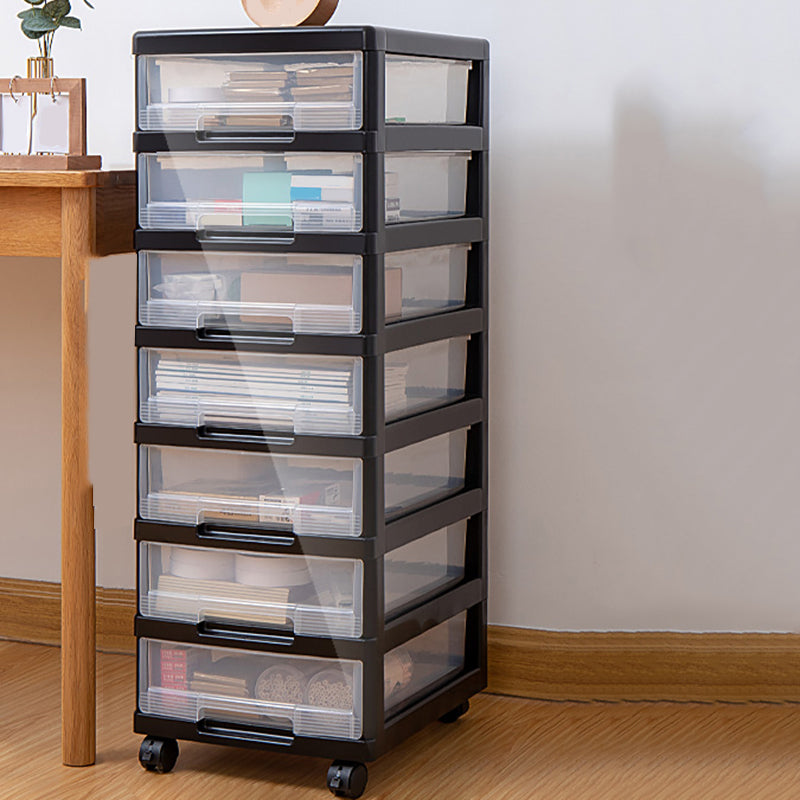 Modern Plastic Filing Cabinet Drawers Storage Filing Cabinet for Office Black 7 Clearhalo 'Filing Cabinets' 'filling_cabinets' 'furn' 'furn_filling_cabinets' 'Furniture' 'Office Furniture' 7639477