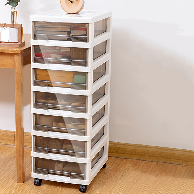 Modern Plastic Filing Cabinet Drawers Storage Filing Cabinet for Office White 7 Clearhalo 'Filing Cabinets' 'filling_cabinets' 'furn' 'furn_filling_cabinets' 'Furniture' 'Office Furniture' 7639478