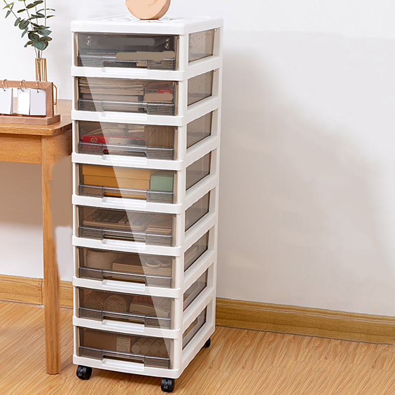 Modern Plastic Filing Cabinet Drawers Storage Filing Cabinet for Office White 8 Clearhalo 'Filing Cabinets' 'filling_cabinets' 'furn' 'furn_filling_cabinets' 'Furniture' 'Office Furniture' 7639480