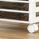 Contemporary Storage File Cabinet Transparent Vertical Filing Cabinet for Office