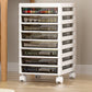 Contemporary Storage File Cabinet Transparent Vertical Filing Cabinet for Office