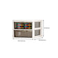 Contemporary Storage File Cabinet Transparent Vertical Filing Cabinet for Office