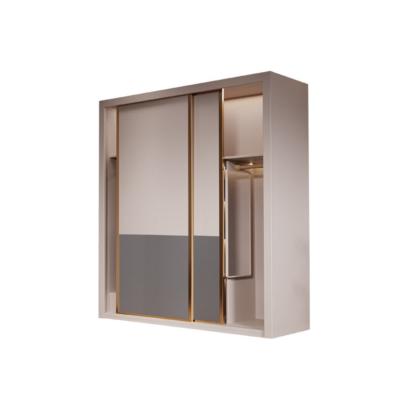 Modern Style Storage Cabinet Wooden Armoire with Doors and Drawers