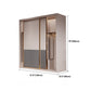 Modern Style Storage Cabinet Wooden Armoire with Doors and Drawers