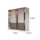 Modern Style Storage Cabinet Wooden Armoire with Doors and Drawers