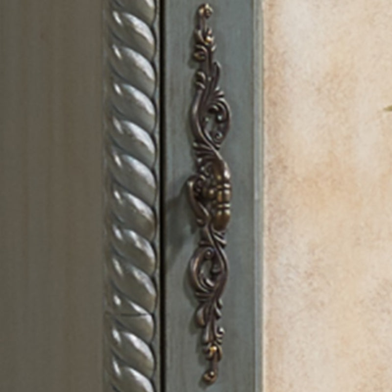 Armario de madera de gabinete de almacenamiento de estilo tradicional con espejo