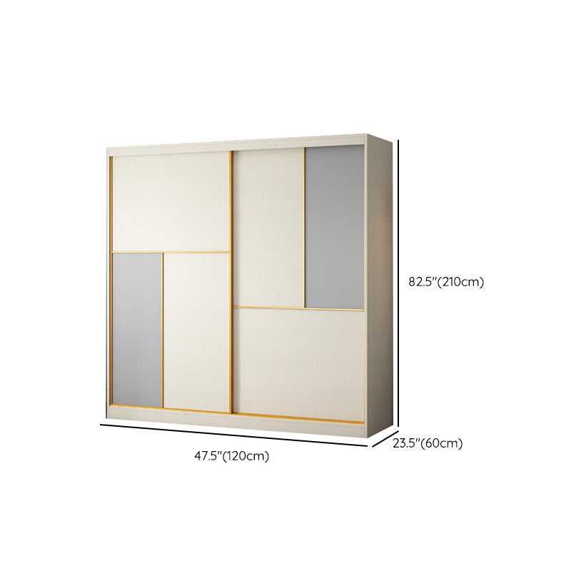 Porte scorrevoli della camera da letto Armadio in stile costiero.