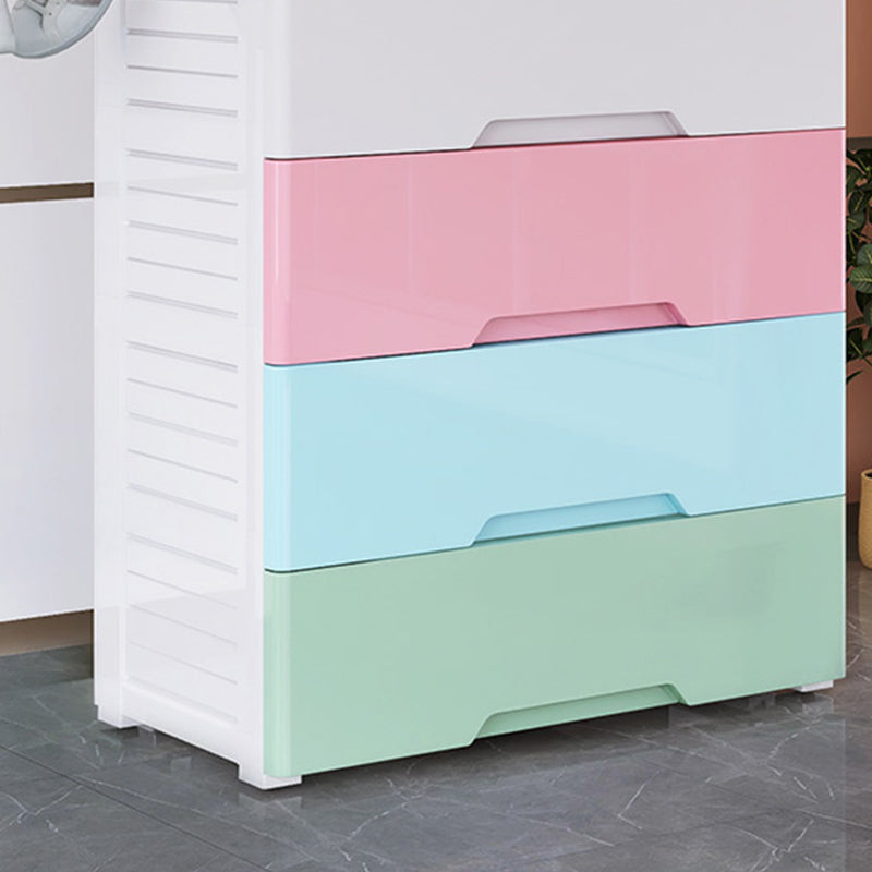 Armadio in plastica in stile moderno guardaroba per la casa con cassetti