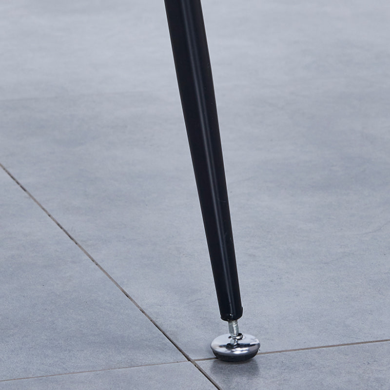 Contemporary Bucket Low Back Armless Bar Stools with Metal Base