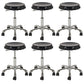 Contemporary Adjustable Backrest Counter High Stool with Metal Base Black 6 Piece Set Short Stool(22"H) Clearhalo 'Bar Furniture' 'Bar Stools' 'bar_stools' 'furn' 'furn_bar_stools' 'Furniture' 'Kitchen & Dining Furniture' 7641510