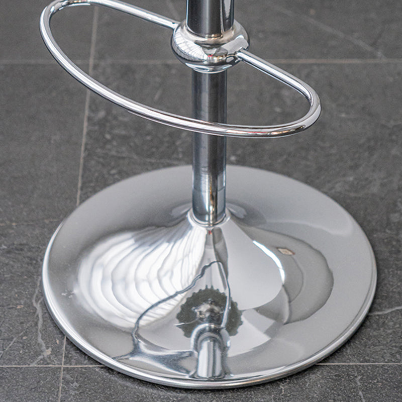 Contemporary Adjustable Backrest Counter High Stool with Metal Base Clearhalo 'Bar Furniture' 'Bar Stools' 'bar_stools' 'furn' 'furn_bar_stools' 'Furniture' 'Kitchen & Dining Furniture' 7641518