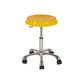 Contemporary Adjustable Backrest Counter High Stool with Metal Base Yellow 1 Piece Short Stool(22"H) Clearhalo 'Bar Furniture' 'Bar Stools' 'bar_stools' 'furn' 'furn_bar_stools' 'Furniture' 'Kitchen & Dining Furniture' 7641523