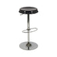 Contemporary Adjustable Backrest Counter High Stool with Metal Base Black 1 Piece Bar Stool(31"H) Clearhalo 'Bar Furniture' 'Bar Stools' 'bar_stools' 'furn' 'furn_bar_stools' 'Furniture' 'Kitchen & Dining Furniture' 7641528
