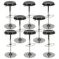 Contemporary Adjustable Backrest Counter High Stool with Metal Base Black 8 Piece Set Bar Stool(31"H) Clearhalo 'Bar Furniture' 'Bar Stools' 'bar_stools' 'furn' 'furn_bar_stools' 'Furniture' 'Kitchen & Dining Furniture' 7641532