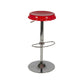 Contemporary Adjustable Backrest Counter High Stool with Metal Base Red 1 Piece Bar Stool(31"H) Clearhalo 'Bar Furniture' 'Bar Stools' 'bar_stools' 'furn' 'furn_bar_stools' 'Furniture' 'Kitchen & Dining Furniture' 7641533