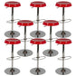 Contemporary Adjustable Backrest Counter High Stool with Metal Base Red 8 Piece Set Bar Stool(31"H) Clearhalo 'Bar Furniture' 'Bar Stools' 'bar_stools' 'furn' 'furn_bar_stools' 'Furniture' 'Kitchen & Dining Furniture' 7641537