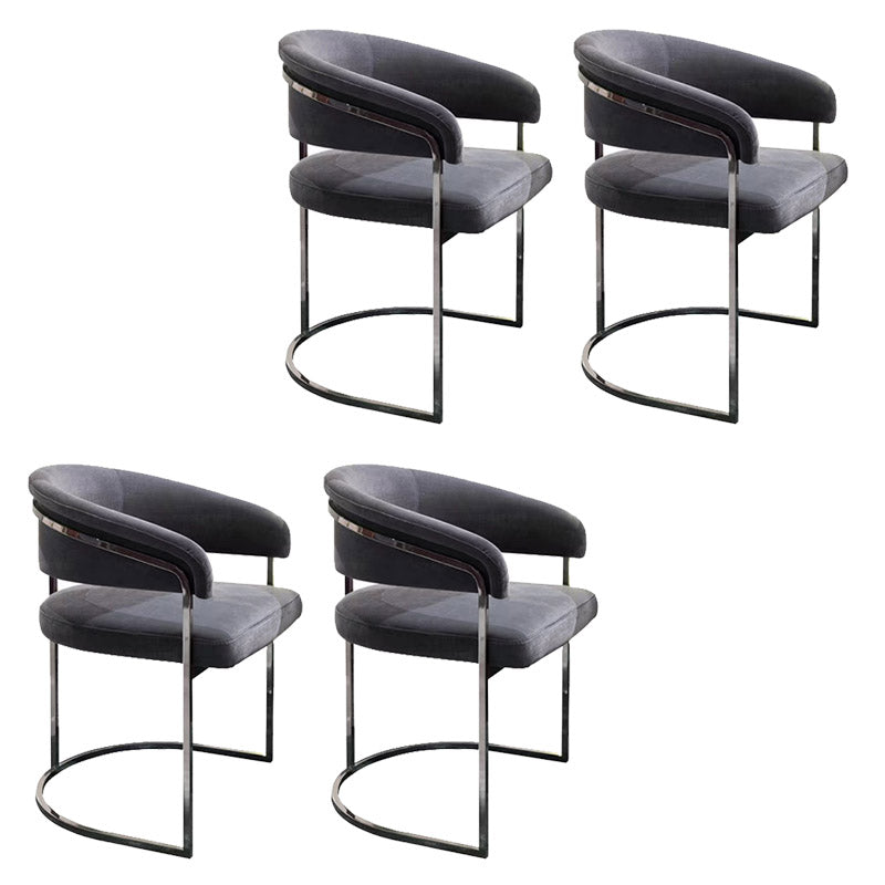 Esszimmerstuhl im Glamstil gepolsterten Armstuhl für Esszimmer