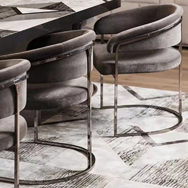 Esszimmerstuhl im Glamstil gepolsterten Armstuhl für Esszimmer