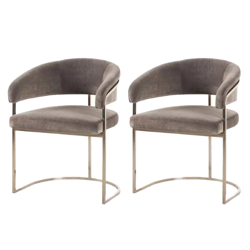 Esszimmerstuhl im Glamstil gepolsterten Armstuhl für Esszimmer