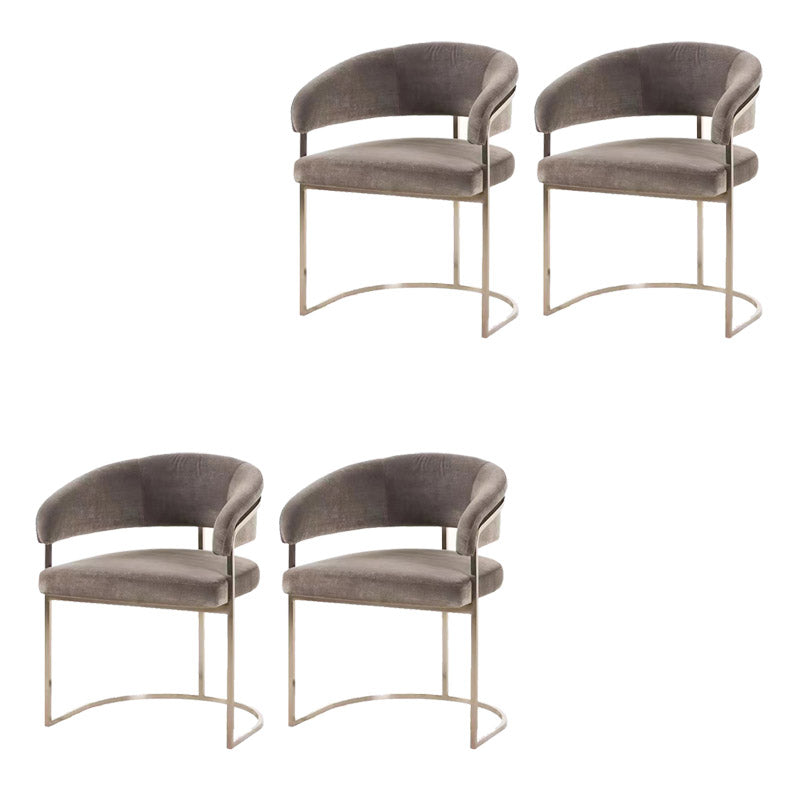 Esszimmerstuhl im Glamstil gepolsterten Armstuhl für Esszimmer