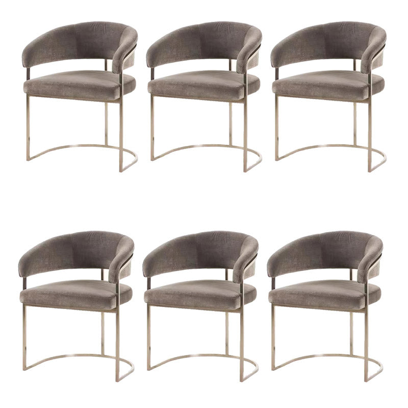 Esszimmerstuhl im Glamstil gepolsterten Armstuhl für Esszimmer