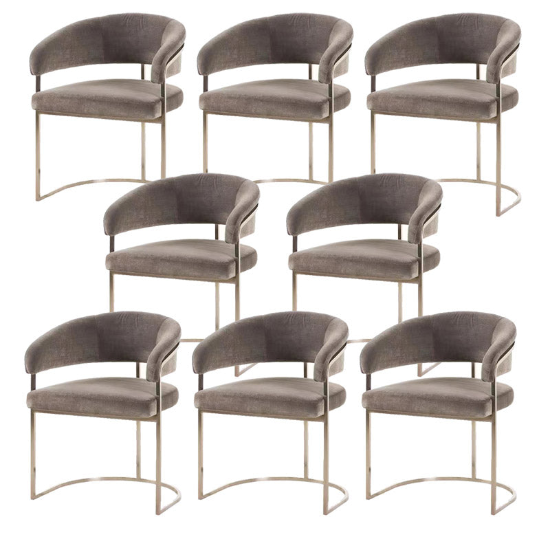 Esszimmerstuhl im Glamstil gepolsterten Armstuhl für Esszimmer