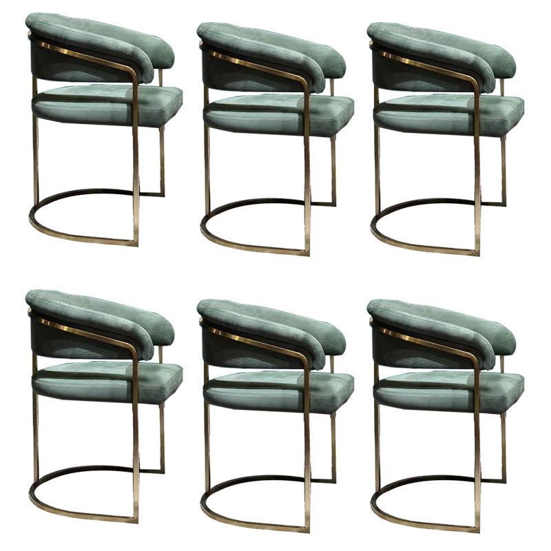 Esszimmerstuhl im Glamstil gepolsterten Armstuhl für Esszimmer