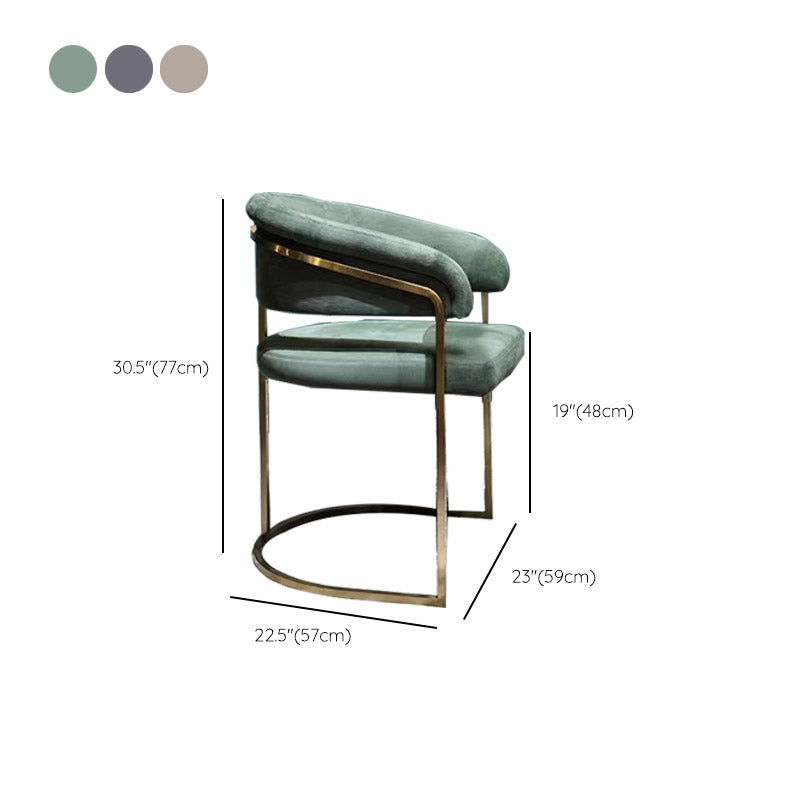 Esszimmerstuhl im Glamstil gepolsterten Armstuhl für Esszimmer