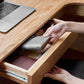 OAK L-Shape Home Writing Desk Drawer Cable Management Computer Ordink