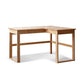 OAK L-Shape Home Writing Desk Drawer Cable Management Computer Ordink